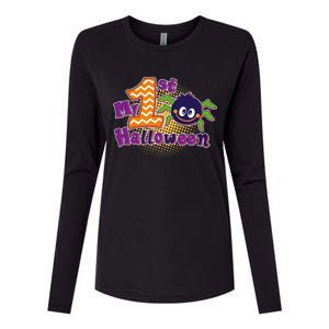 My First Halloween Cute Spider Womens Cotton Relaxed Long Sleeve T-Shirt