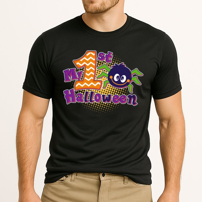 My First Halloween Cute Spider Cooling Performance Crew T-Shirt