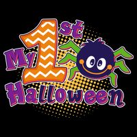 My First Halloween Cute Spider Cooling Performance Crew T-Shirt