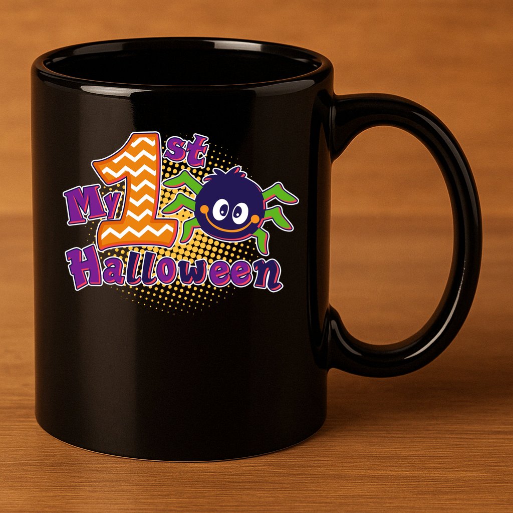 My First Halloween Cute Spider 11oz C Handle Ceramic Mug