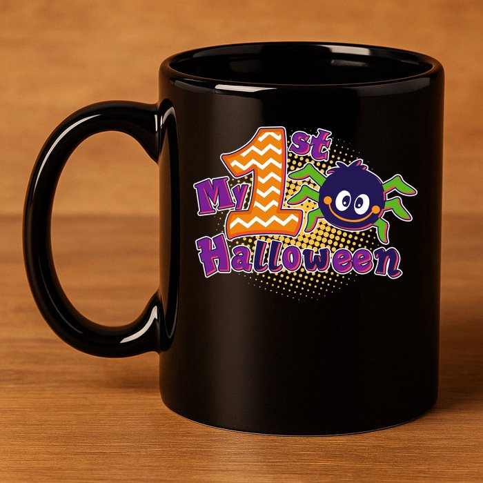 My First Halloween Cute Spider 11oz C Handle Ceramic Mug