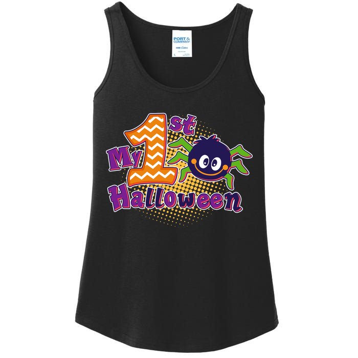 My First Halloween Cute Spider Ladies Essential Tank