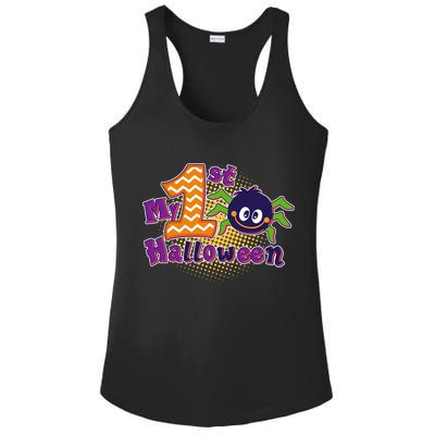 My First Halloween Cute Spider Ladies PosiCharge Competitor Racerback Tank