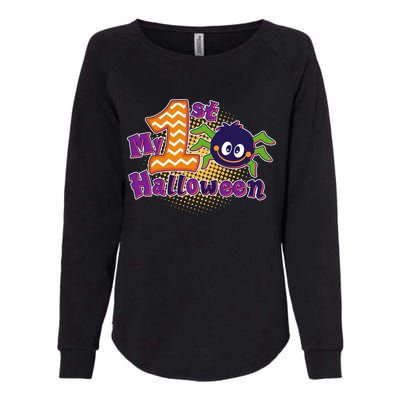 My First Halloween Cute Spider Womens California Wash Sweatshirt