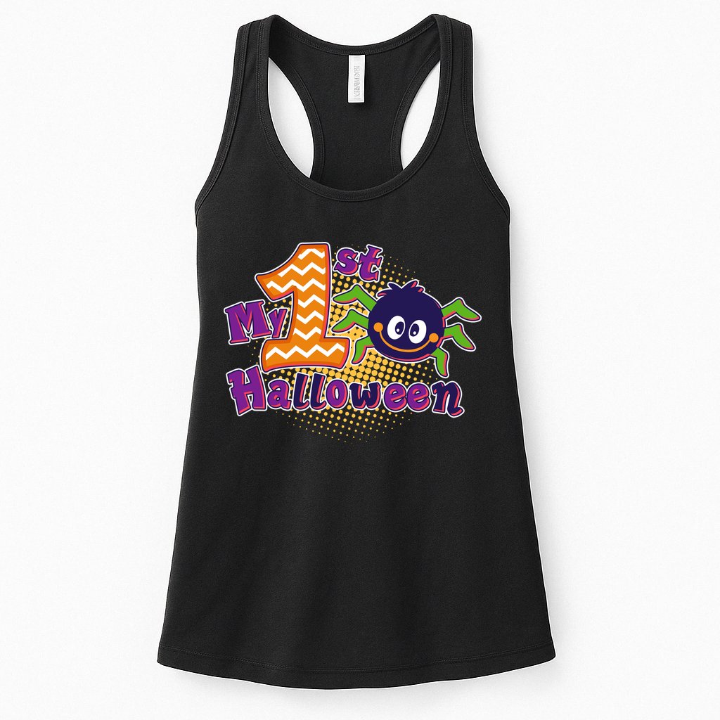 My First Halloween Cute Spider Womens Tank Top