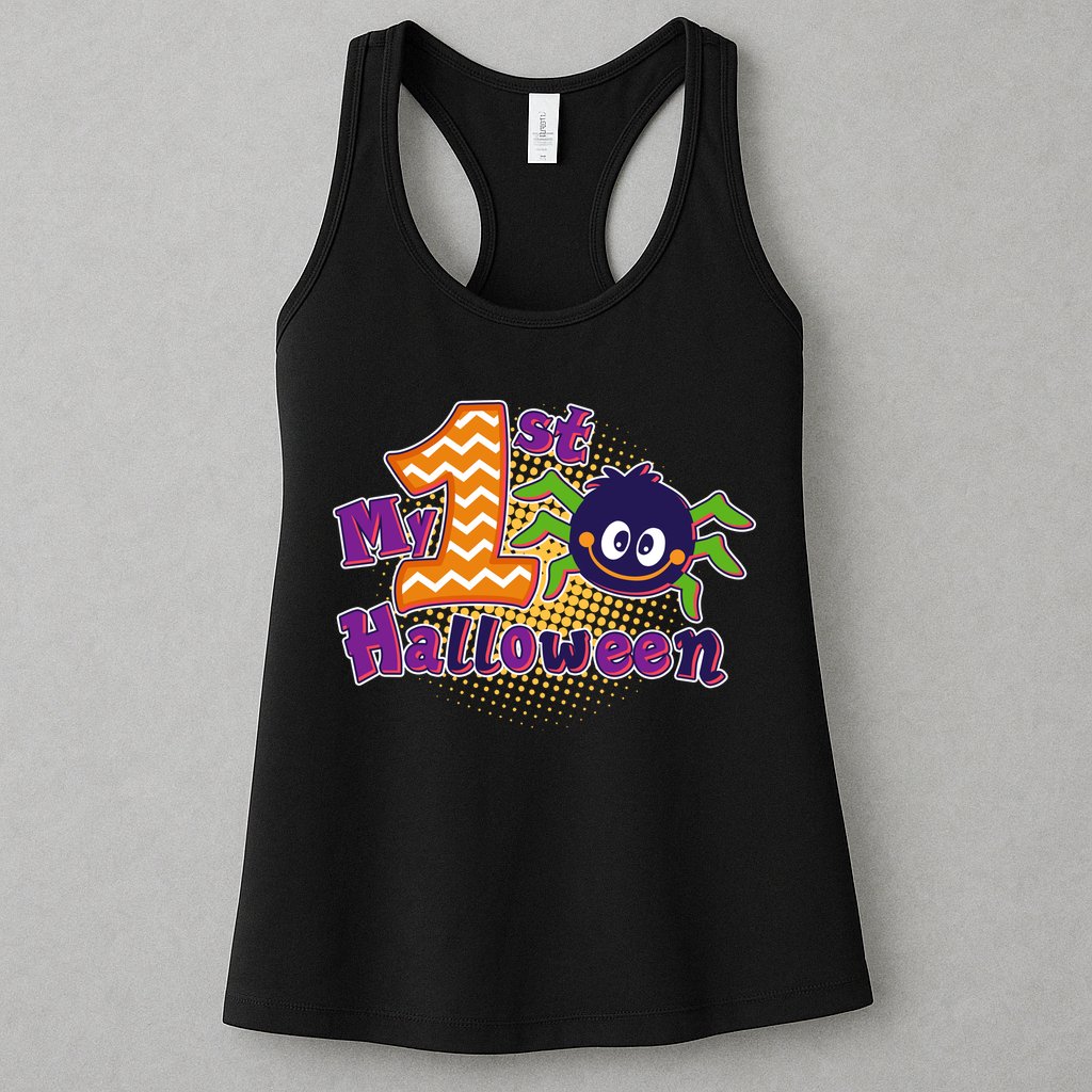 My First Halloween Cute Spider Womens Tank Top