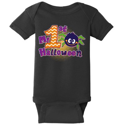 My First Halloween Cute Spider Baby Bodysuit