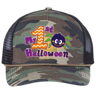 My First Halloween Cute Spider Retro Rope Trucker Hat Cap