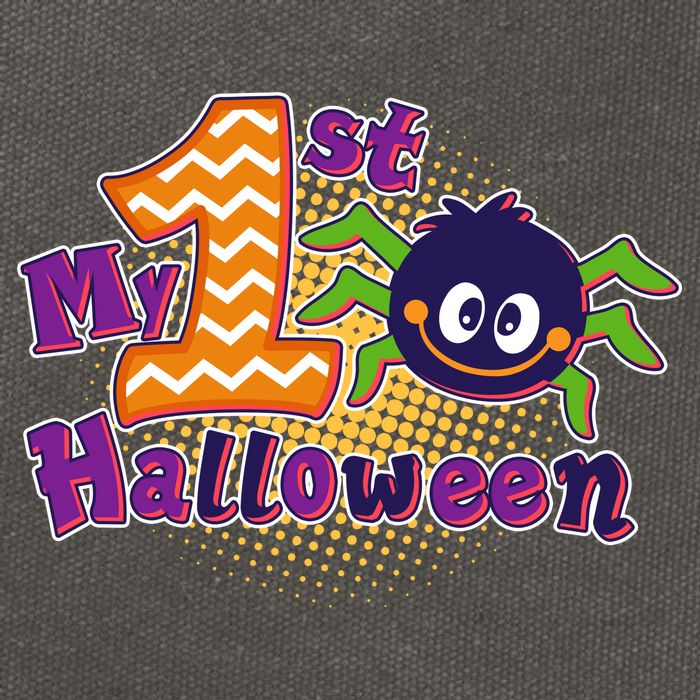 My First Halloween Cute Spider Cotton Canvas Backpack