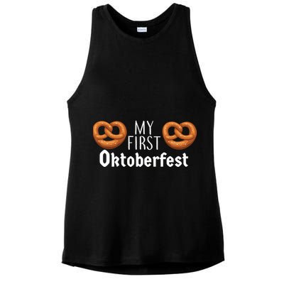 My First Oktoberfest Ladies PosiCharge Tri-Blend Wicking Tank