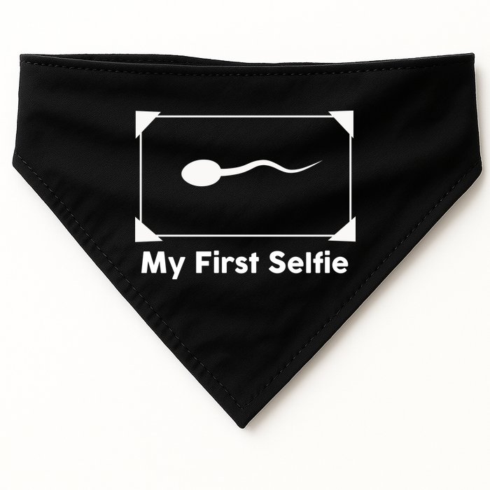 My First Selfie Funny Parody USA-Made Doggie Bandana