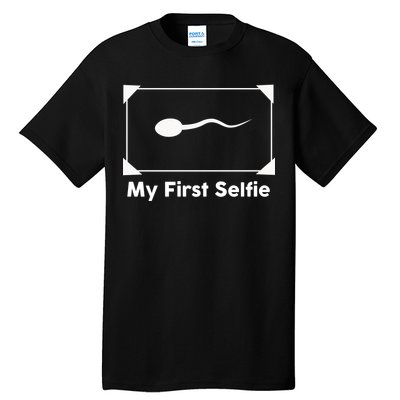 My First Selfie Funny Parody Tall T-Shirt