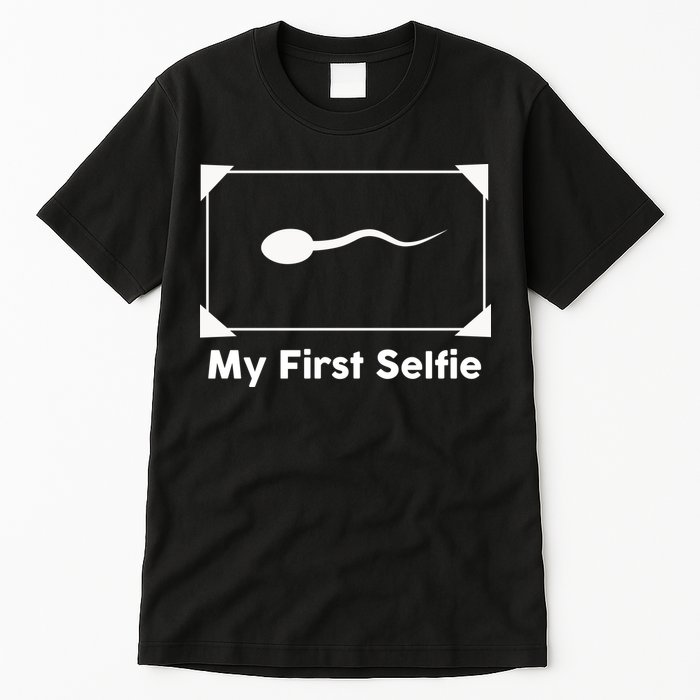 My First Selfie Funny Parody Tall T-Shirt