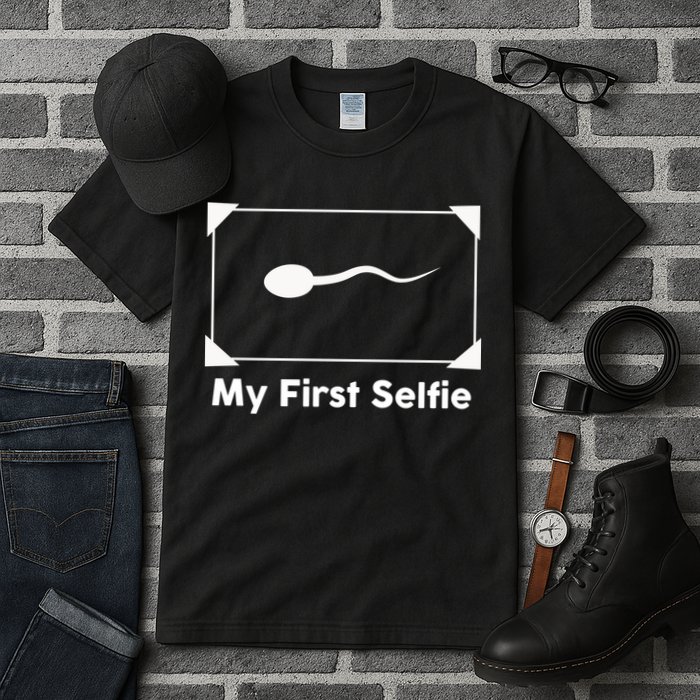 My First Selfie Funny Parody Tall T-Shirt