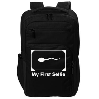 My First Selfie Funny Parody Impact Tech Backpack