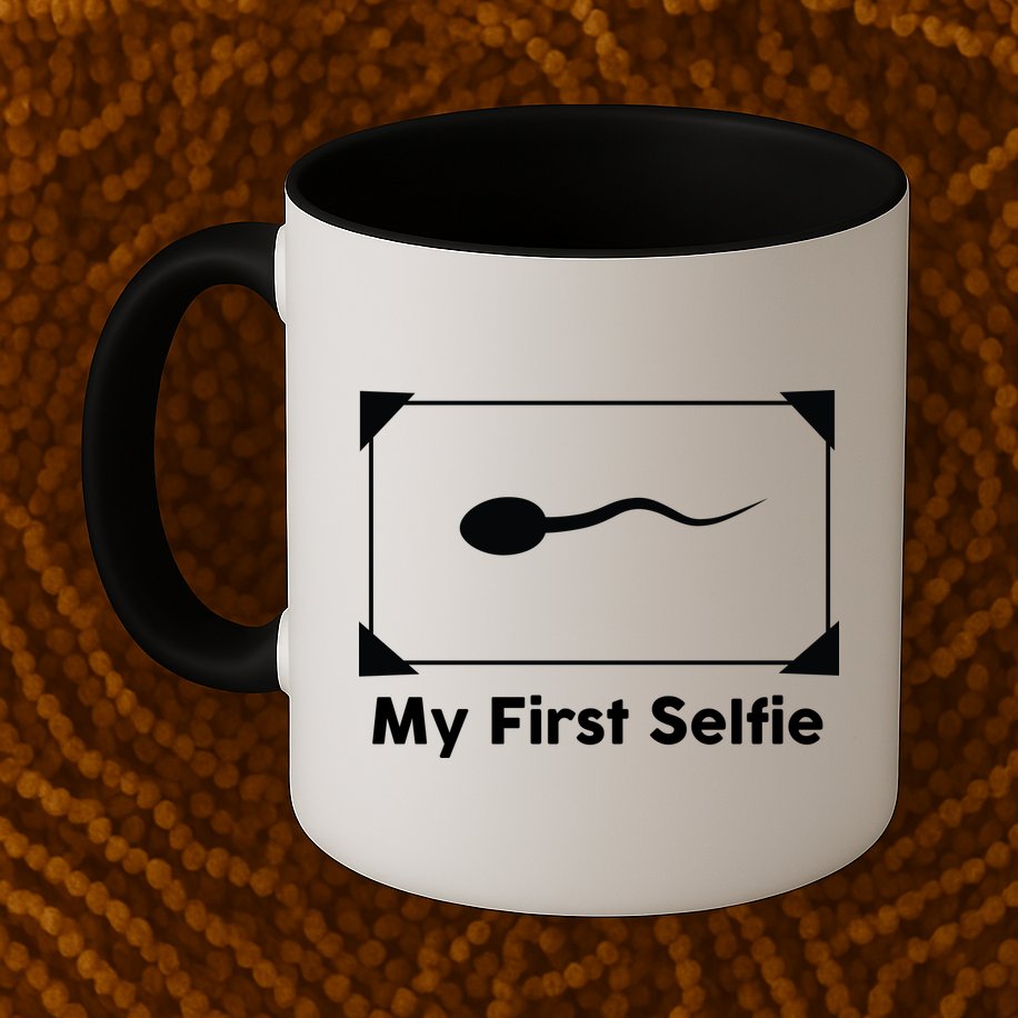 My First Selfie Funny Parody Mug