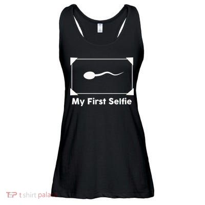 My First Selfie Funny Parody Ladies Essential Flowy Tank