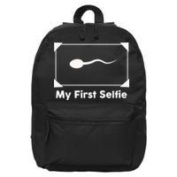 My First Selfie Funny Parody 16 in Basic Backpack