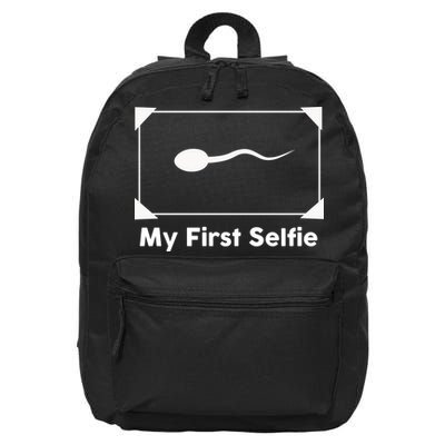 My First Selfie Funny Parody 16 in Basic Backpack