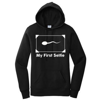 My First Selfie Funny Parody Women's Pullover Hoodie