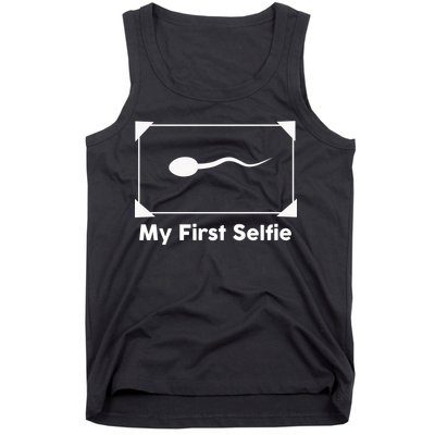 My First Selfie Funny Parody Tank Top