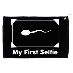 My First Selfie Funny Parody Grommeted Golf Towel