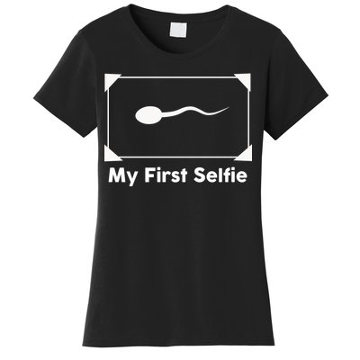 My First Selfie Funny Parody Women's T-Shirt