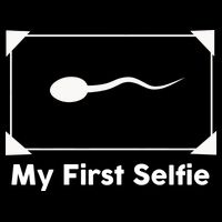 My First Selfie Funny Parody Women's V-Neck T-Shirt