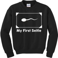 My First Selfie Funny Parody Kids Sweatshirt