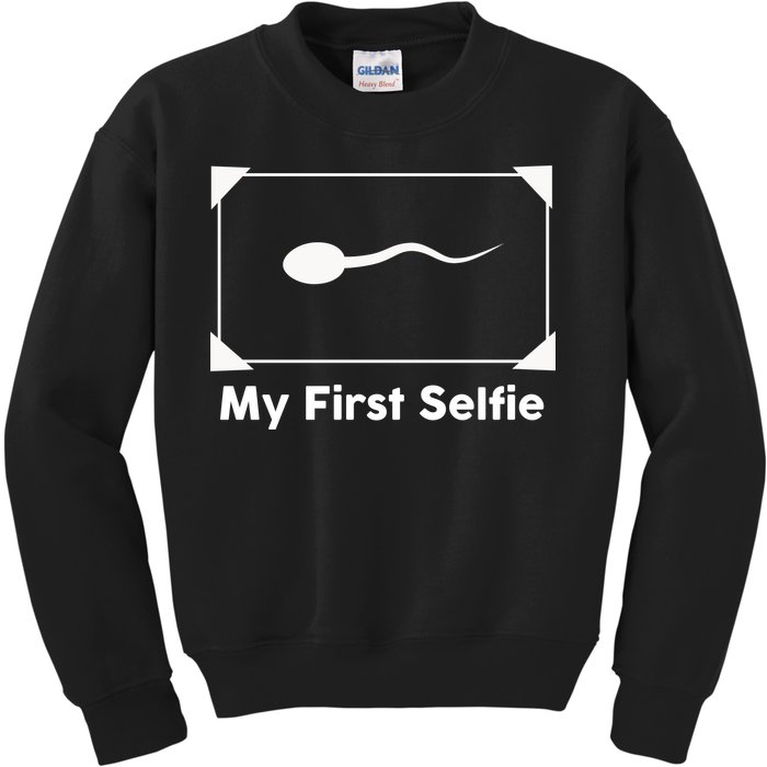 My First Selfie Funny Parody Kids Sweatshirt