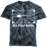 My First Selfie Funny Parody Kids Tie-Dye T-Shirt