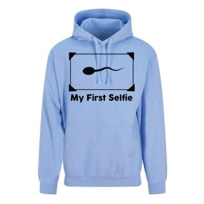 My First Selfie Funny Parody Unisex Surf Hoodie