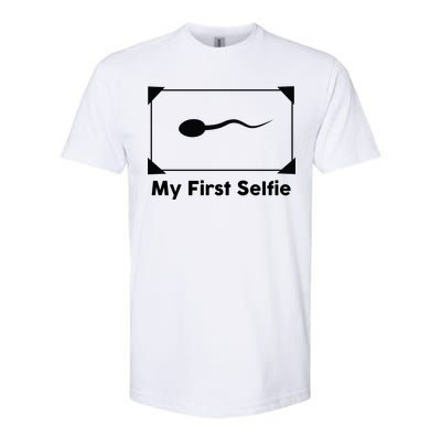 My First Selfie Funny Parody Softstyle CVC T-Shirt