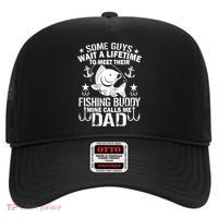 My Fishing Buddy Calls Me Dad High Crown Mesh Back Trucker Hat