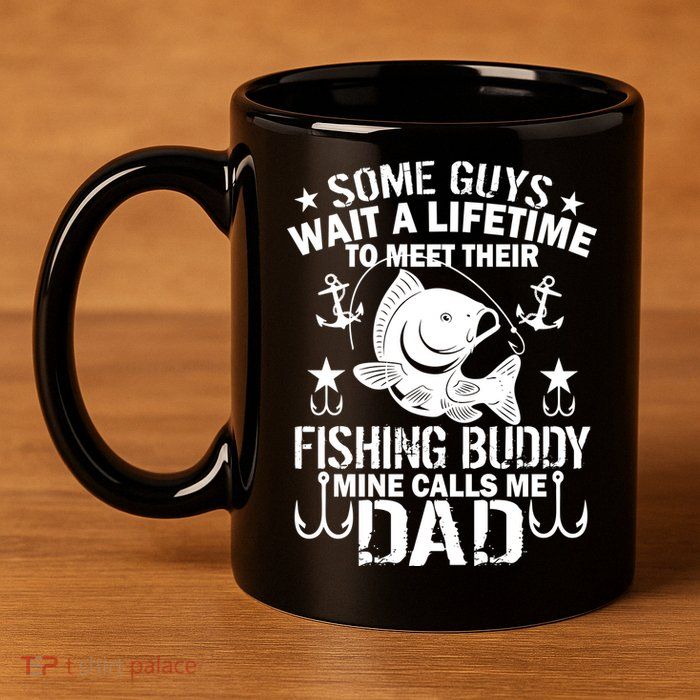 My Fishing Buddy Calls Me Dad 11oz C Handle Ceramic Mug