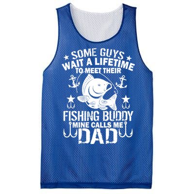 My Fishing Buddy Calls Me Dad Mesh Reversible Basketball Jersey Tank