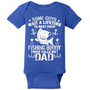 My Fishing Buddy Calls Me Dad Baby Bodysuit