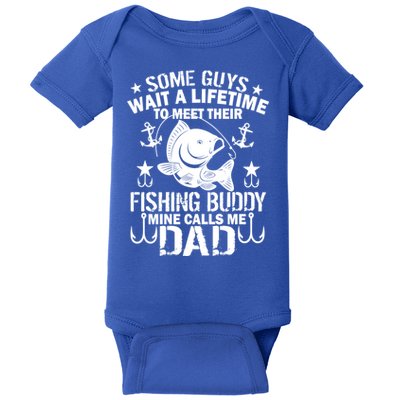 My Fishing Buddy Calls Me Dad Baby Bodysuit