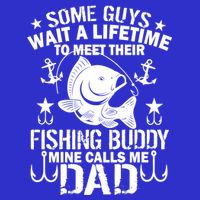 My Fishing Buddy Calls Me Dad Women's V-Neck T-Shirt