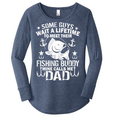 My Fishing Buddy Calls Me Dad Women's Perfect Tri Tunic Long Sleeve Shirt