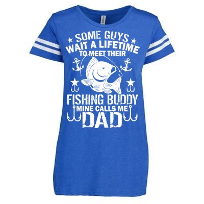 My Fishing Buddy Calls Me Dad Enza Ladies Jersey Football T-Shirt