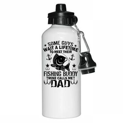 My Fishing Buddy Calls Me Dad Aluminum Water Bottle