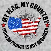 My Flag My Country Your Approval Is Not Required Premium T-Shirt