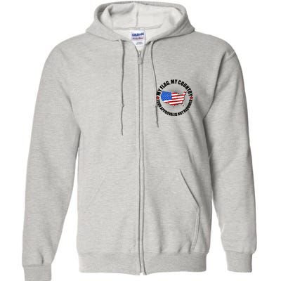 My Flag My Country Your Approval Is Not Required Full Zip Hoodie