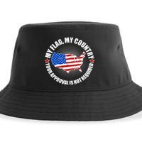 My Flag My Country Your Approval Is Not Required Sustainable Bucket Hat