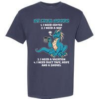 My Four Moods Cranky Coffee Dragon Garment-Dyed Heavyweight T-Shirt