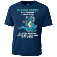 My Four Moods Cranky Coffee Dragon Cooling Performance Crew T-Shirt