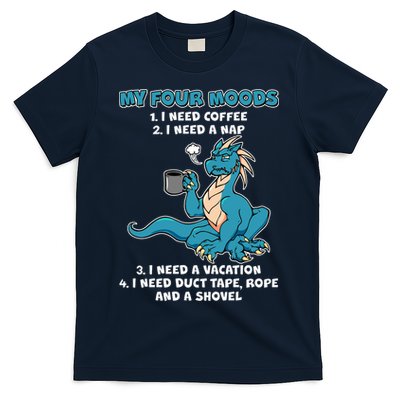 My Four Moods Cranky Coffee Dragon T-Shirt