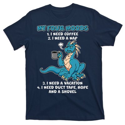 My Four Moods Cranky Coffee Dragon T-Shirt