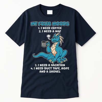 My Four Moods Cranky Coffee Dragon Tall T-Shirt